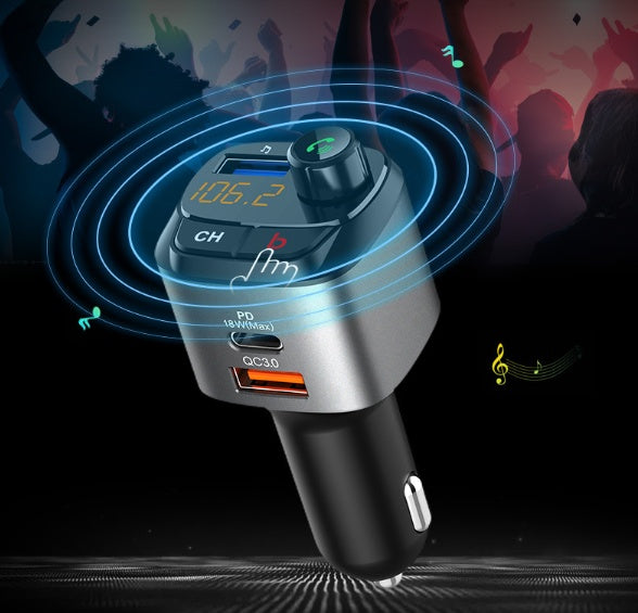 JMT-860938 Compact Bluetooth Car Player with BASS Boost, Fast Charging, Voice Assistant & 64GB USB Support