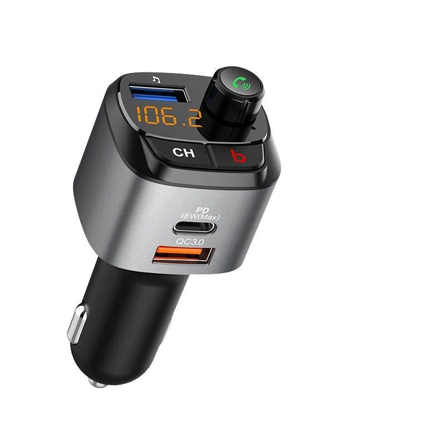 JMT-860938 Compact Bluetooth Car Player with BASS Boost, Fast Charging, Voice Assistant & 64GB USB Support