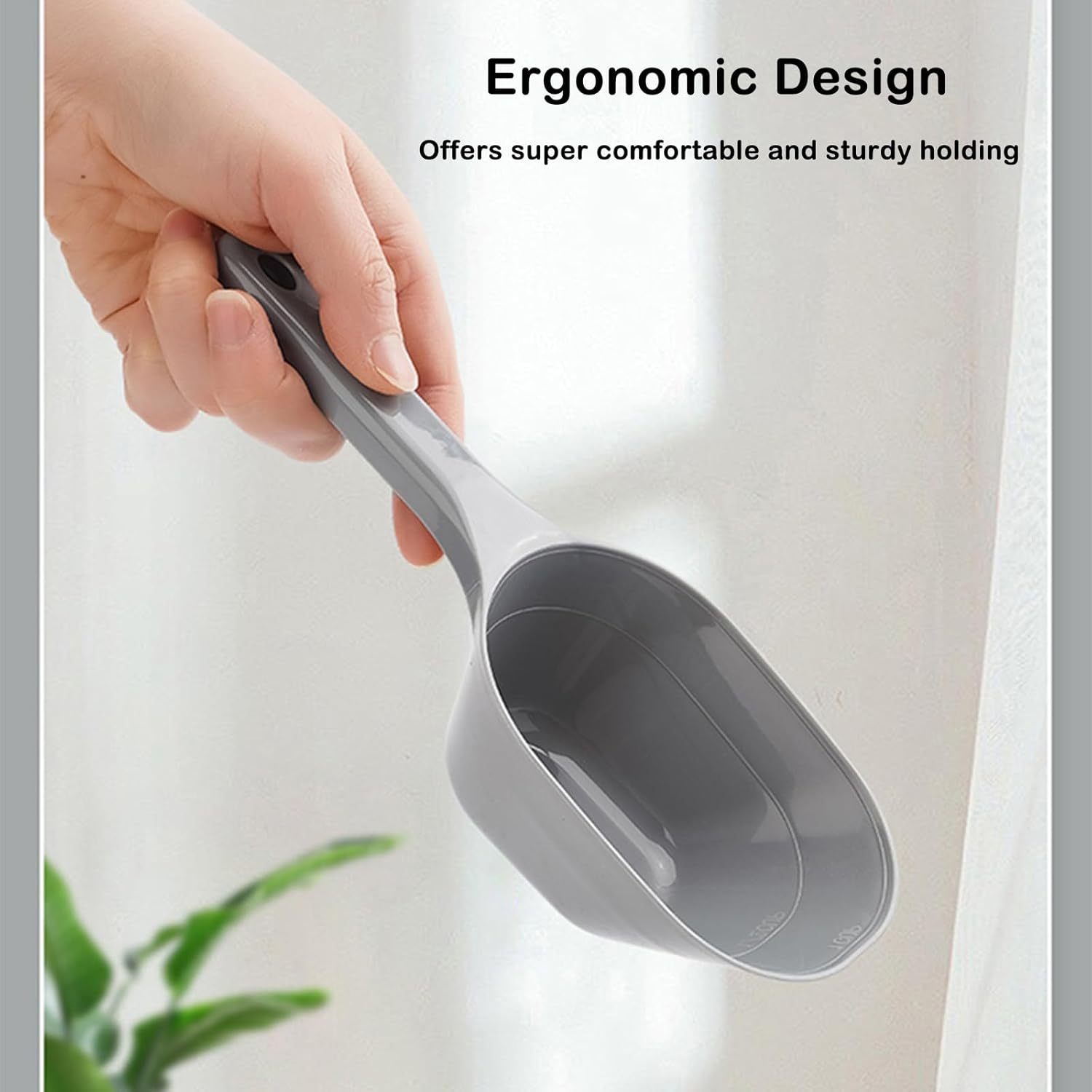 JMT-860938 Pet Food Scoop with Measurement Lines - 1 Cup Capacity, BPA-Free, Dishwasher Safe, Made with 25% Recycled Plastic