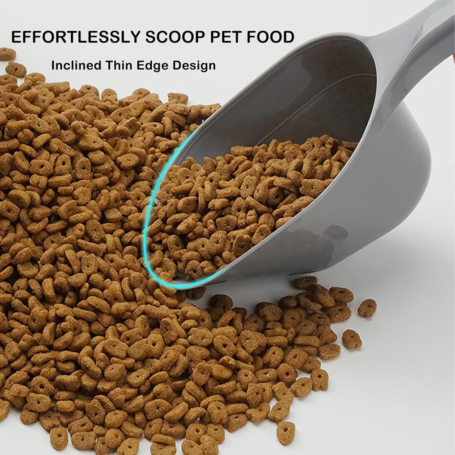JMT-860938 Pet Food Scoop with Measurement Lines - 1 Cup Capacity, BPA-Free, Dishwasher Safe, Made with 25% Recycled Plastic