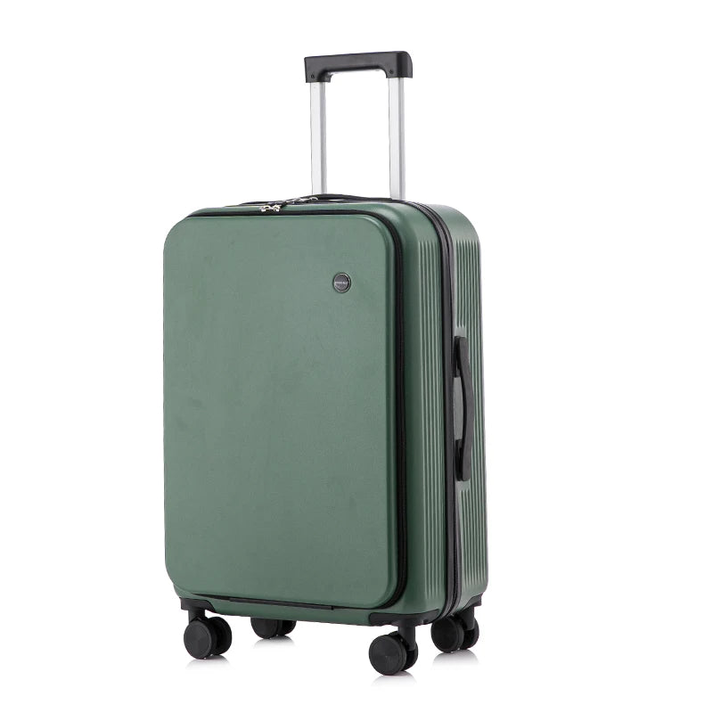 JMT-861002 Durable Rolling Suitcase for Travel with USB Charger and Cup Holder for Girls