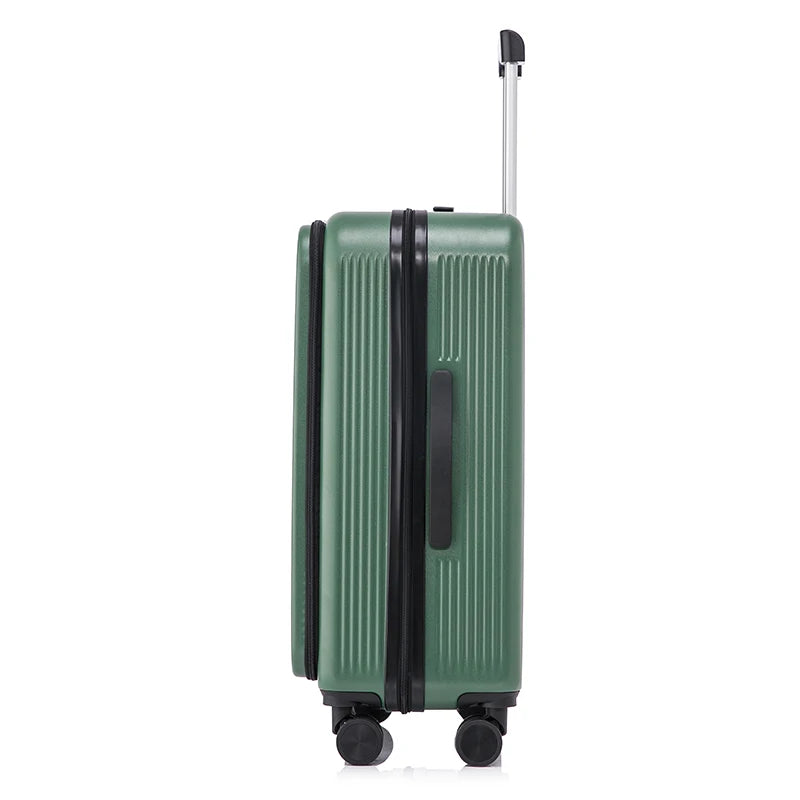 JMT-861002 Durable Rolling Suitcase for Travel with USB Charger and Cup Holder for Girls