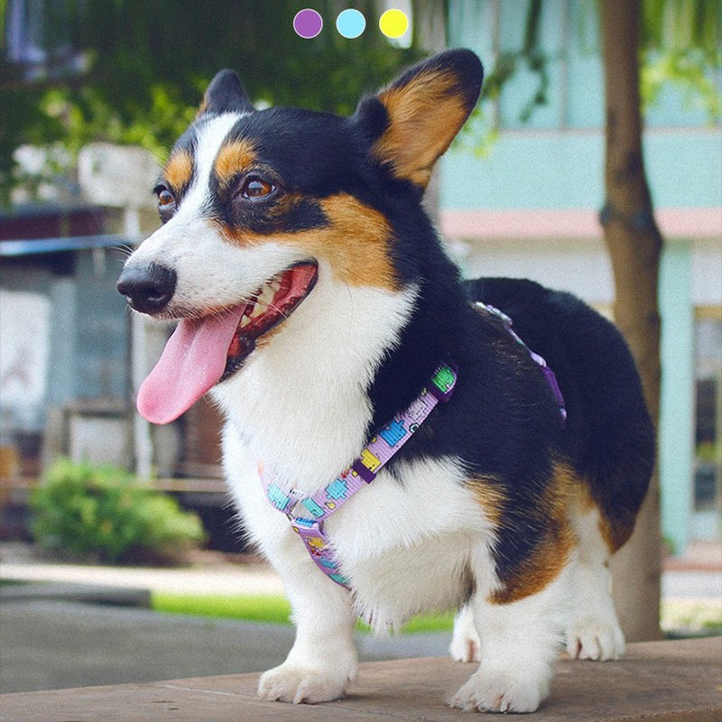 JMT-861450 I-shaped Chest Harness for Dogs - Durable Nylon Strap for All Breeds