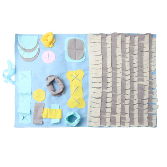 JMT-861578 Foraging Training Mat - Cloth Sniffing Mat in Pink and Beige, 60x90cm & 45x45cm Options