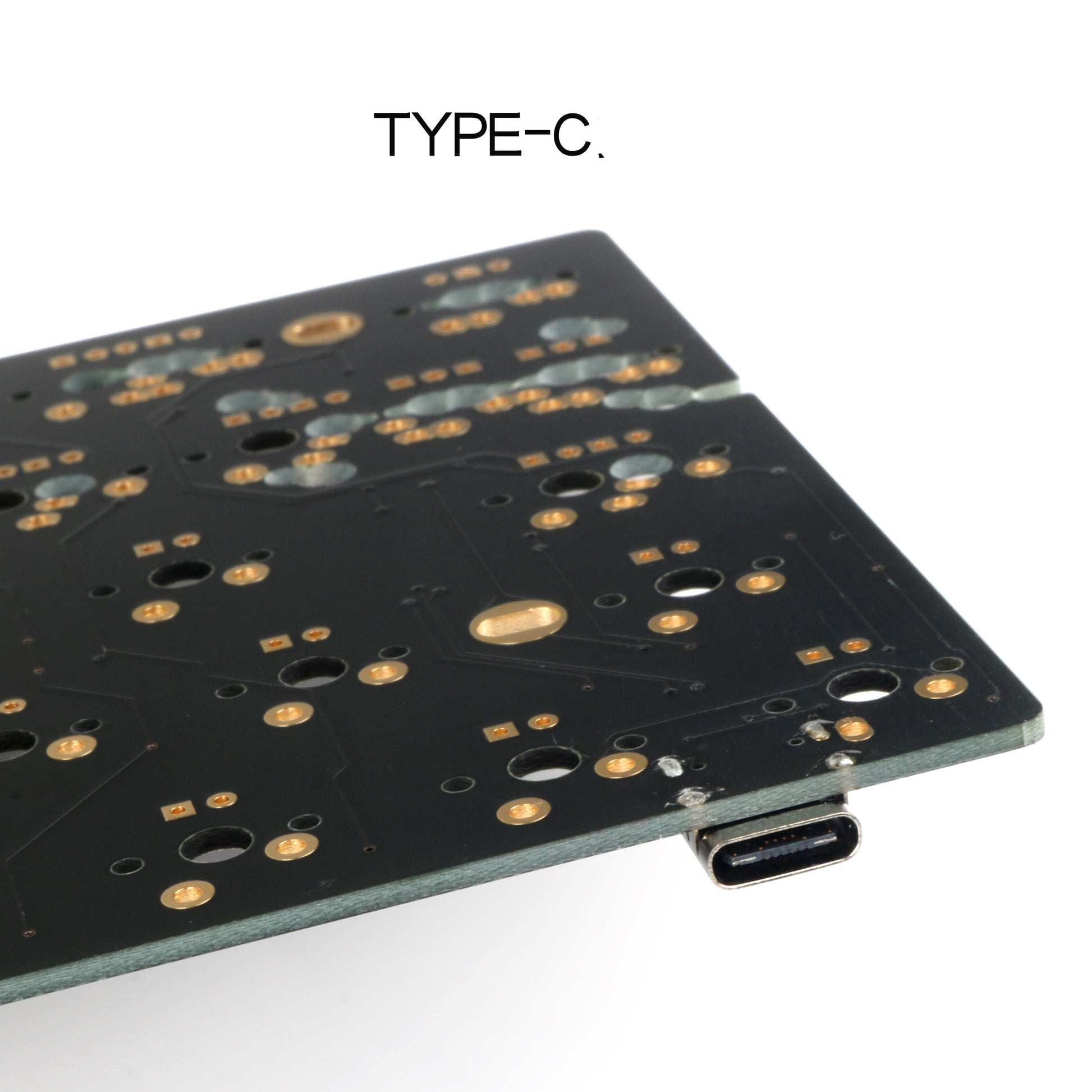 JMT-861898 USB Ergonomic Keyboard PCD Board with Multimedia Function Keys - JK60 Black Upper & Lower Lamp Position