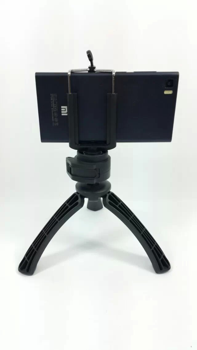 JMT-862282 Adjustable Portable Tripod Stand Holder for Cellphones and Cameras - Compatible with iPhone and Universal Models