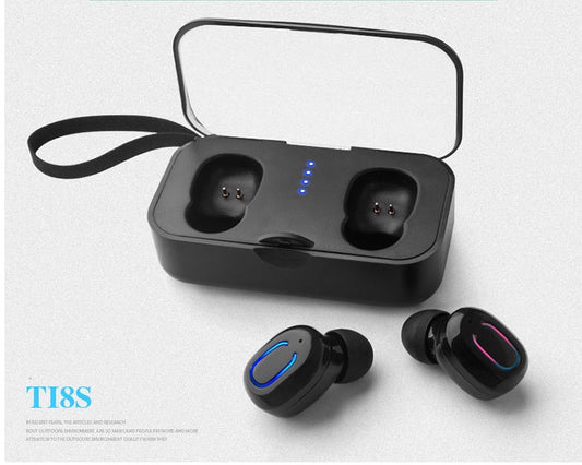 JMT-862410 Wireless Bluetooth Headset TI8S with Mini TWS Design and Binaural Calling - Bluetooth 5.0 Technology