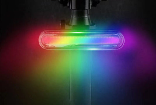 JMT-862474 Rechargeable USB Mountain Bike Taillight Set for Night Riding with Colorful Features