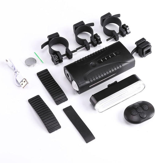 JMT-862474 Rechargeable USB Mountain Bike Taillight Set for Night Riding with Colorful Features