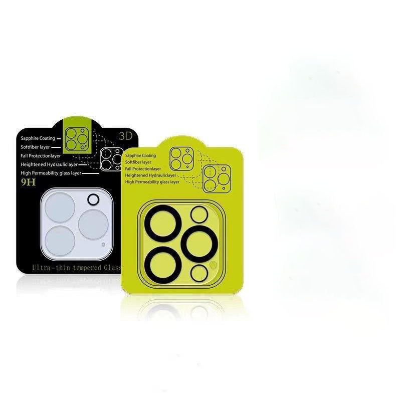 JMT-862602 3D Tempered Glass Lens Protection Film for iPhone Models - HD, Explosion-Proof, Anti-Fingerprint