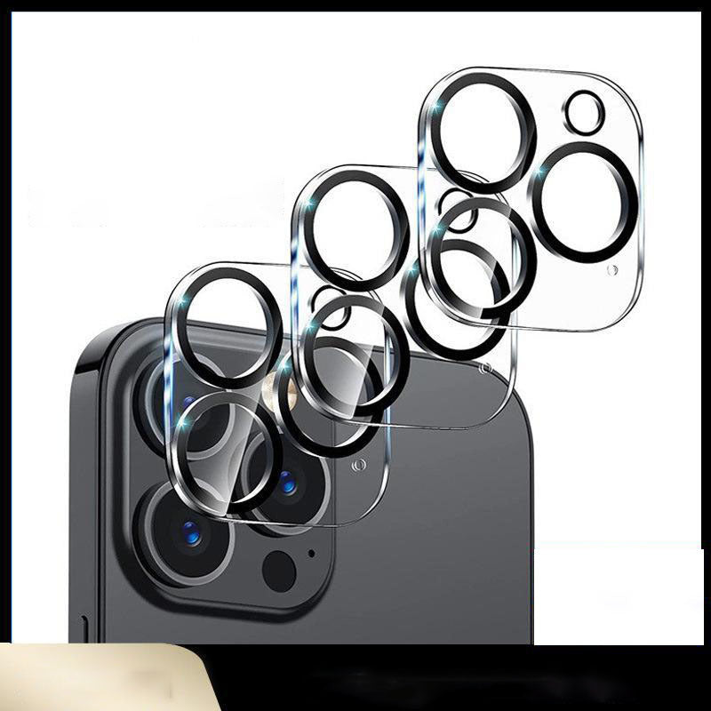 JMT-862602 3D Tempered Glass Lens Protection Film for iPhone Models - HD, Explosion-Proof, Anti-Fingerprint