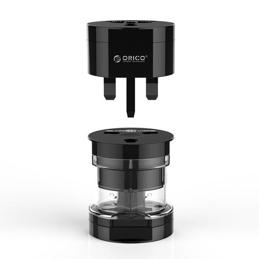JMT-862602 Universal Travel Plug Adapter with Multi-Country Compatibility and Child Protection Feature