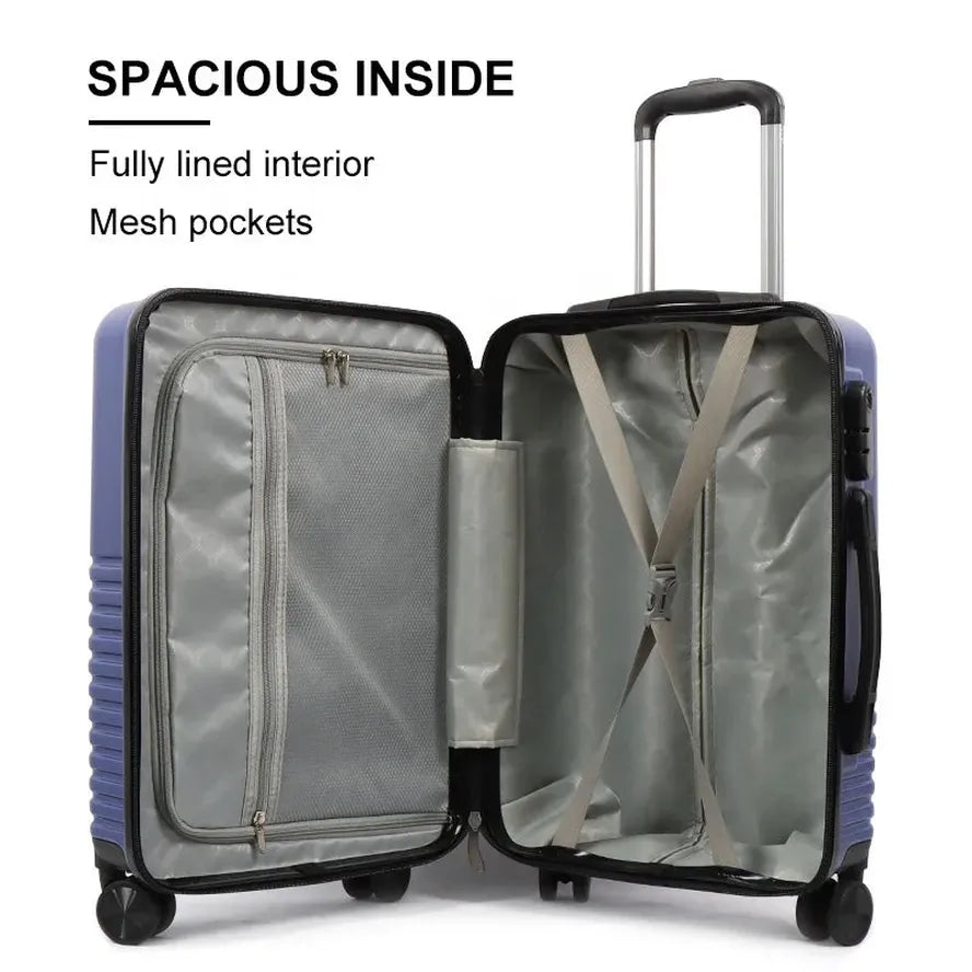 JMT-862986 Durable Men's Rolling Trolley Suitcase Travel Bag Set with Hand Luggage