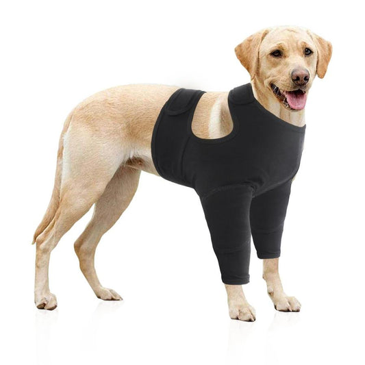 JMT-863050 Comfortable Pet Front Leg Sleeve Wrap for Healing Support - Anti-Licking Elbow Brace for Dogs
