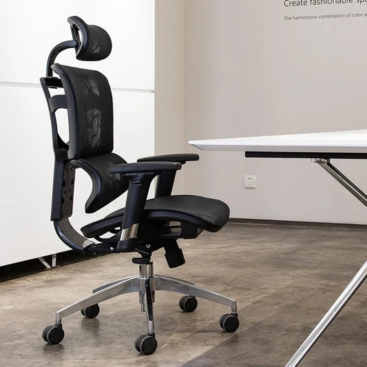 JMT-863178 Ergonomic Executive Mesh Office Chair with Swivel Function and Adjustable Features
