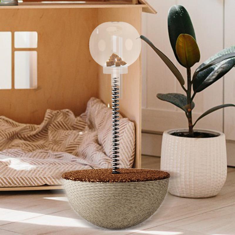 JMT-863242 Interactive Cat Feeder Toy - Auto-Balancing Puzzle Ball for Slow Feeding and Boredom Relief