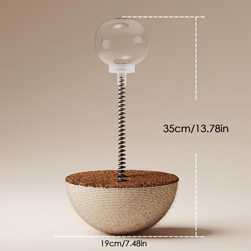 JMT-863242 Interactive Cat Feeder Toy - Auto-Balancing Puzzle Ball for Slow Feeding and Boredom Relief