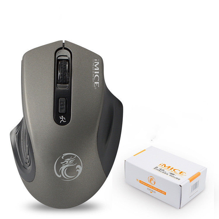 JMT-863370 Silent Wireless Optical Mouse with 4 Buttons and Adjustable DPI for Office and Gaming