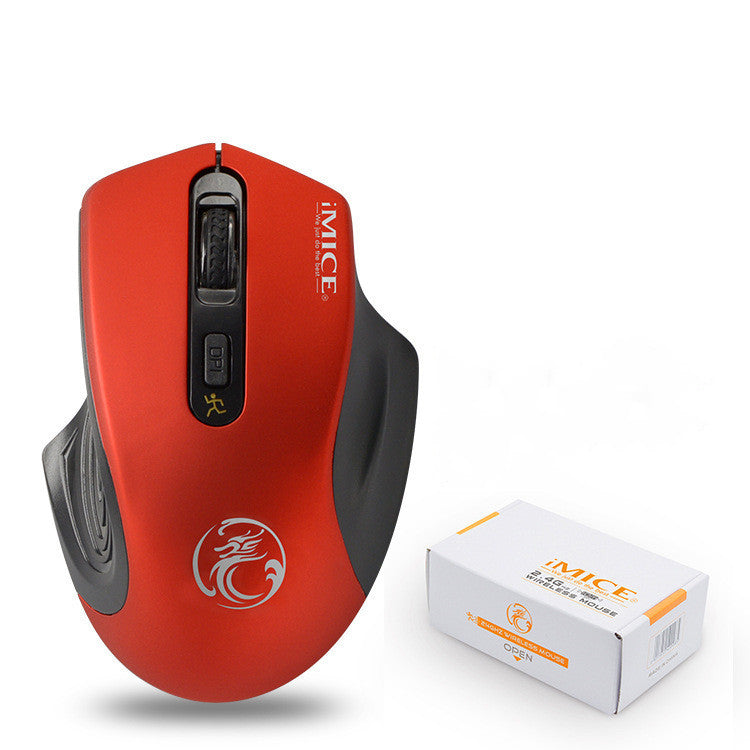 JMT-863370 Silent Wireless Optical Mouse with 4 Buttons and Adjustable DPI for Office and Gaming
