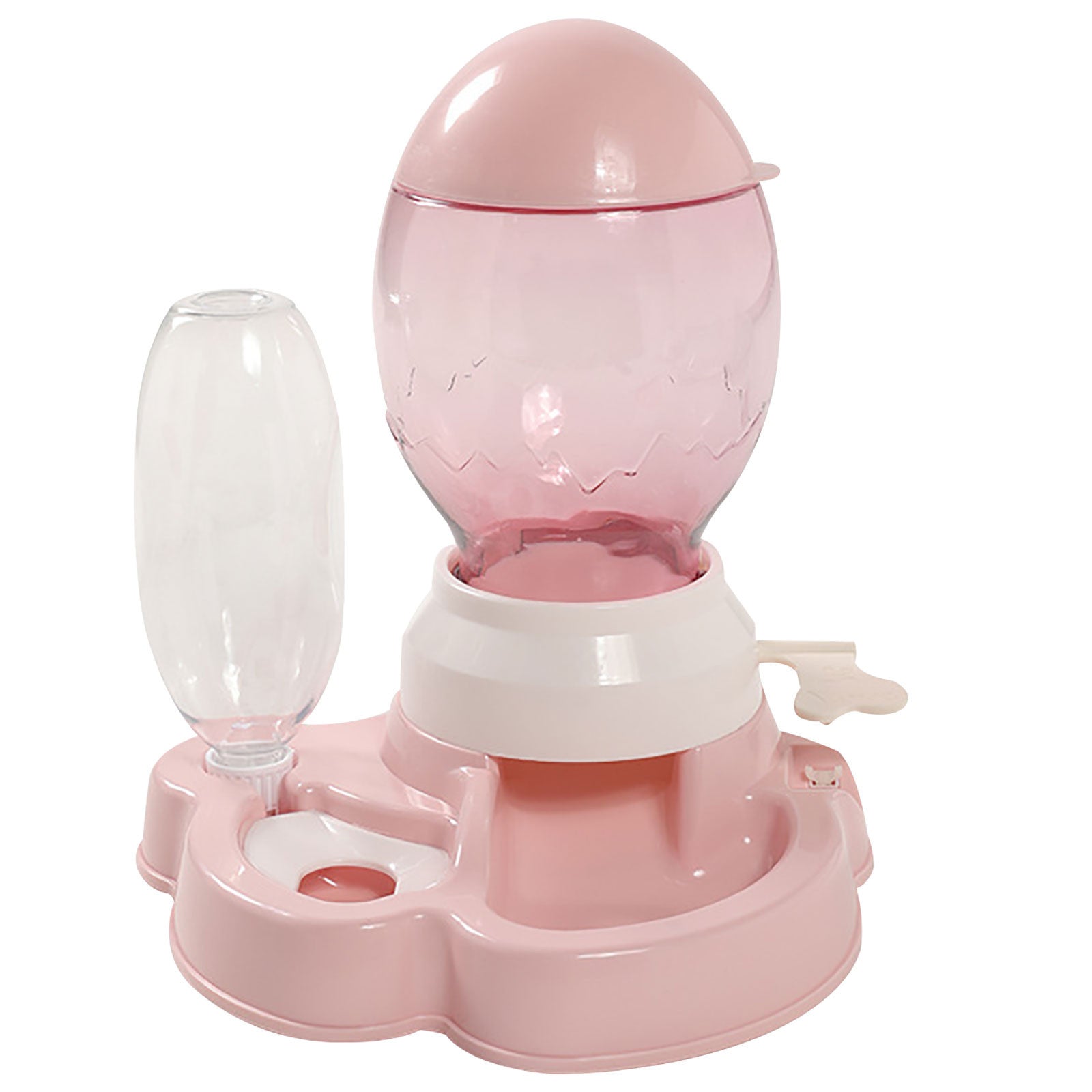 JMT-863434 Automatic Pet Feeder and Water Dispenser for Cats and Dogs - No Wet Mouth, Anti-Tip Design