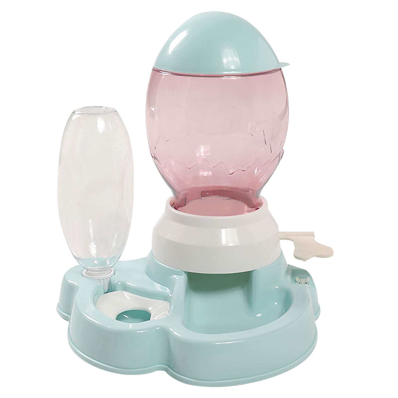 JMT-863434 Automatic Pet Feeder and Water Dispenser for Cats and Dogs - No Wet Mouth, Anti-Tip Design
