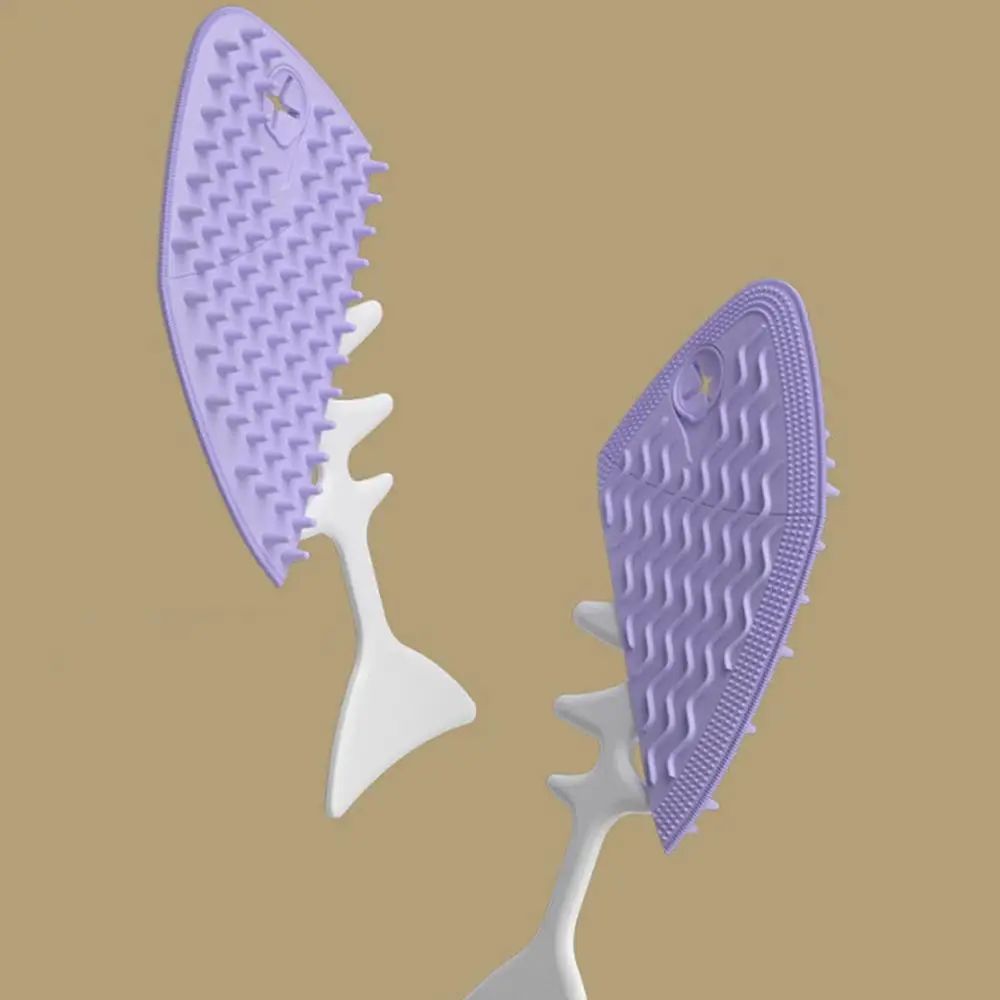 JMT-863498 Fishbone-Shaped Detangling Brush for Cats and Dogs - Perfect Grooming Tool for Pets