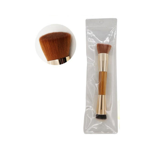 JMT-863690 Bamboo Handle Foundation Brush with Corrugated Silk Nylon Wool bristles