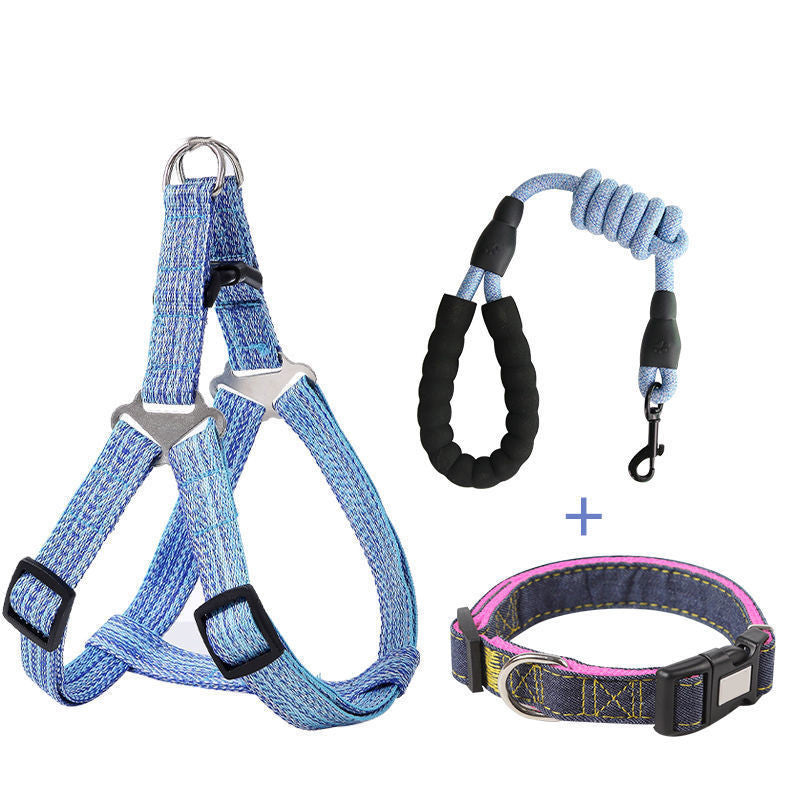 JMT-863754 Explosion-Proof Retractable Dog Harness Leash for Small to Large Breeds