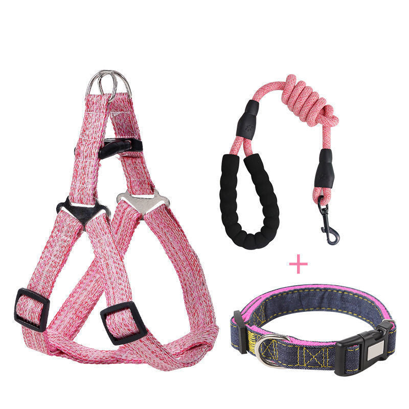JMT-863754 Explosion-Proof Retractable Dog Harness Leash for Small to Large Breeds