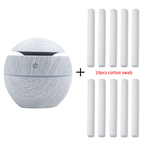 JMT-863754 Mini Wood Grain Essential Oil Diffuser and Humidifier for Home and Hotel Use