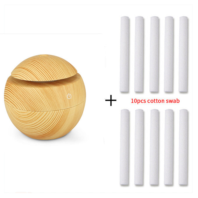 JMT-863754 Mini Wood Grain Essential Oil Diffuser and Humidifier for Home and Hotel Use