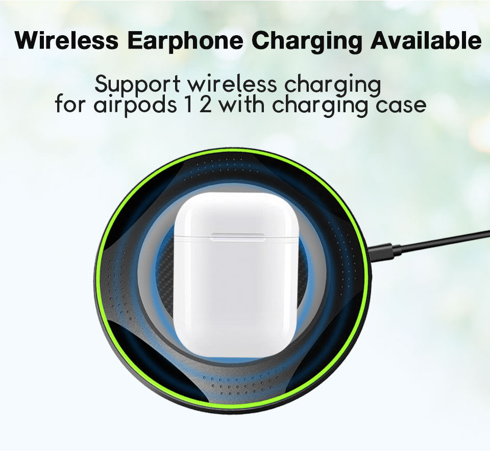 JMT-863754 Portable Wireless Charger Fast Charging, QI-Compatible, 5V/2A & 9V/1.7A, Efficient Up to 75%