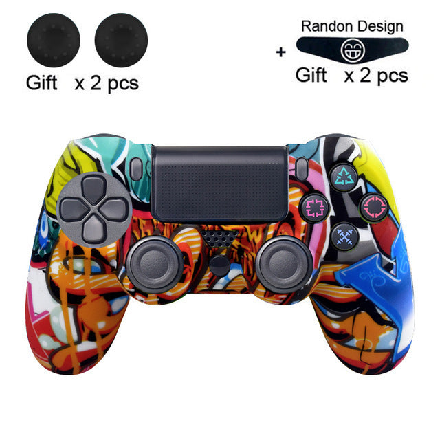 JMT-863882 PS4 Series Silicone Handle Protective Cover in Pure Color Camouflage