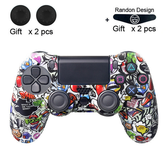 JMT-863882 PS4 Series Silicone Handle Protective Cover in Pure Color Camouflage