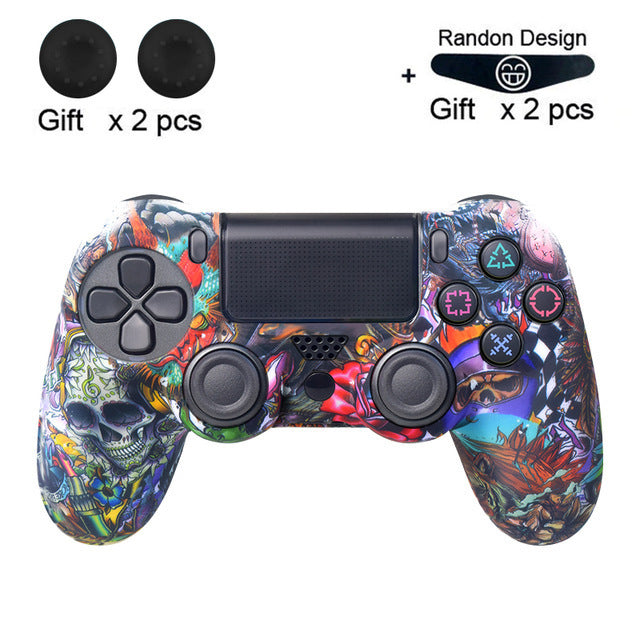 JMT-863882 PS4 Series Silicone Handle Protective Cover in Pure Color Camouflage