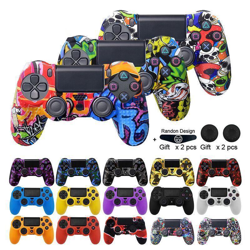 JMT-863882 PS4 Series Silicone Handle Protective Cover in Pure Color Camouflage