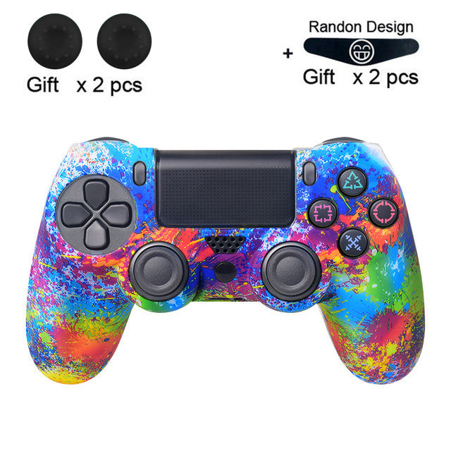 JMT-863882 PS4 Series Silicone Handle Protective Cover in Pure Color Camouflage