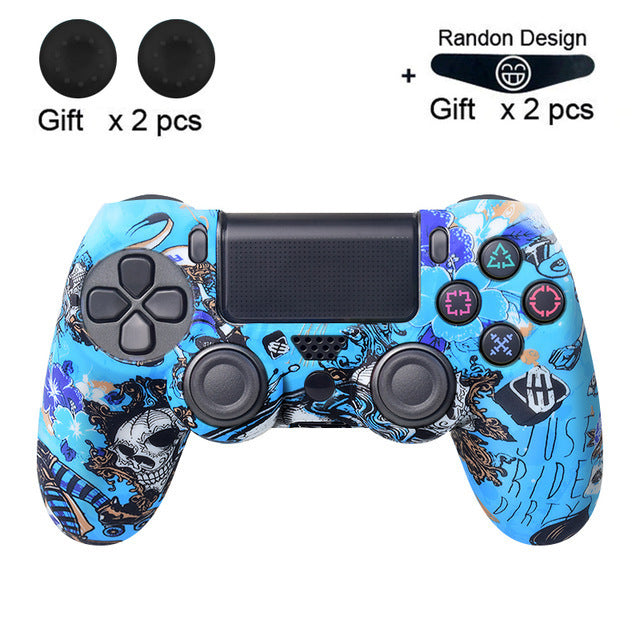 JMT-863882 PS4 Series Silicone Handle Protective Cover in Pure Color Camouflage