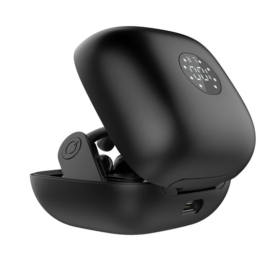 JMT-864074 B11 TWS Bluetooth Headset with Dual MIC Noise Reduction and Wireless Charging - Black