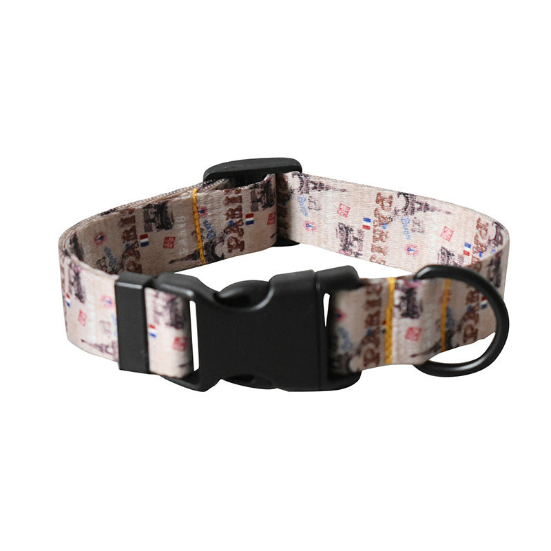 JMT-864074 Ethnic Style Printed Dog Collar in Various Patterns and Sizes
