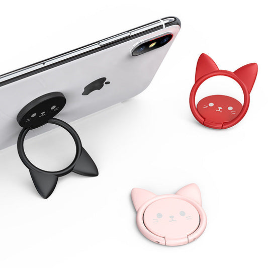 JMT-864266 Magnetic Lucky Cat Phone Seat Ring Buckle for Universal Mobile Devices