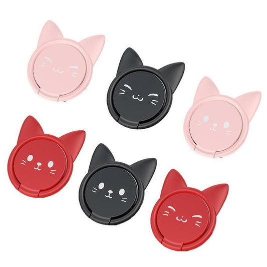 JMT-864266 Magnetic Lucky Cat Phone Seat Ring Buckle for Universal Mobile Devices