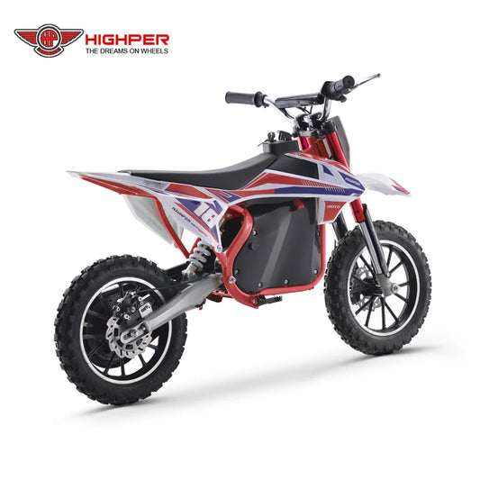 JMT-864330 Kids Electric Dirt Bike - HP114E Children's Dirt Bike for Outdoor Fun , Top Speed 27.9 mph