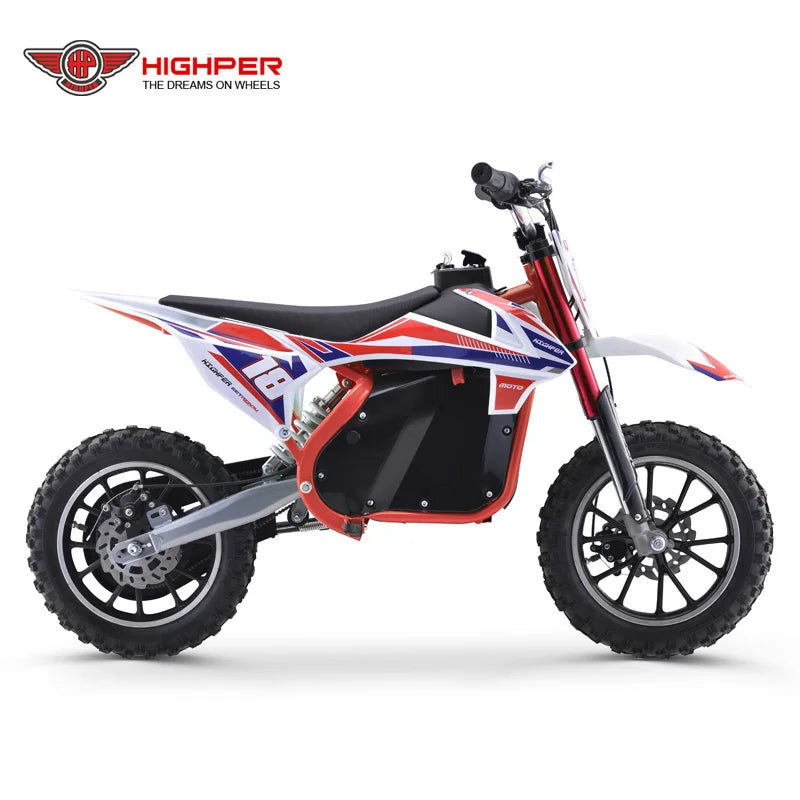 JMT-864330 Kids Electric Dirt Bike - HP114E Children's Dirt Bike for Outdoor Fun , Top Speed 27.9 mph