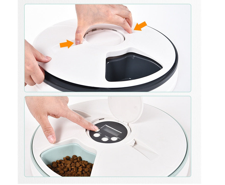 JMT-864586 Automatic Timed Pet Feeder - Plastic Design, Multiple Color Options