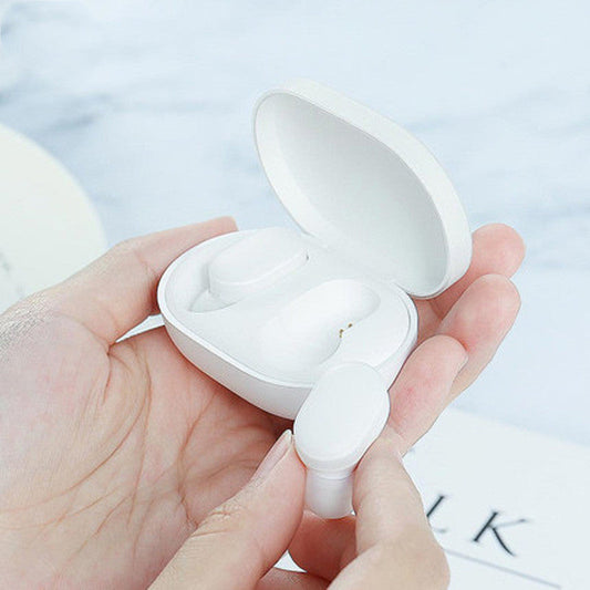 JMT-864586 Wireless Bluetooth Earbuds - Ultra-Small Stereo Sports Earplugs for Driving and Calls, White Color