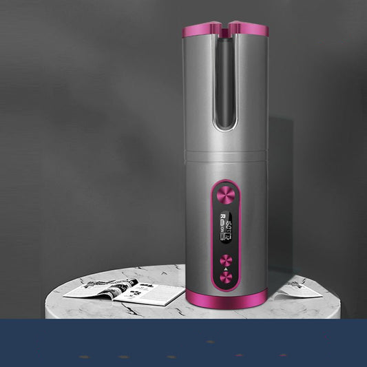 JMT-864714 Wireless Automatic Curling Iron with Tourmaline Ceramic, Adjustable Temperature, Suitable for Wet and Dry Hair