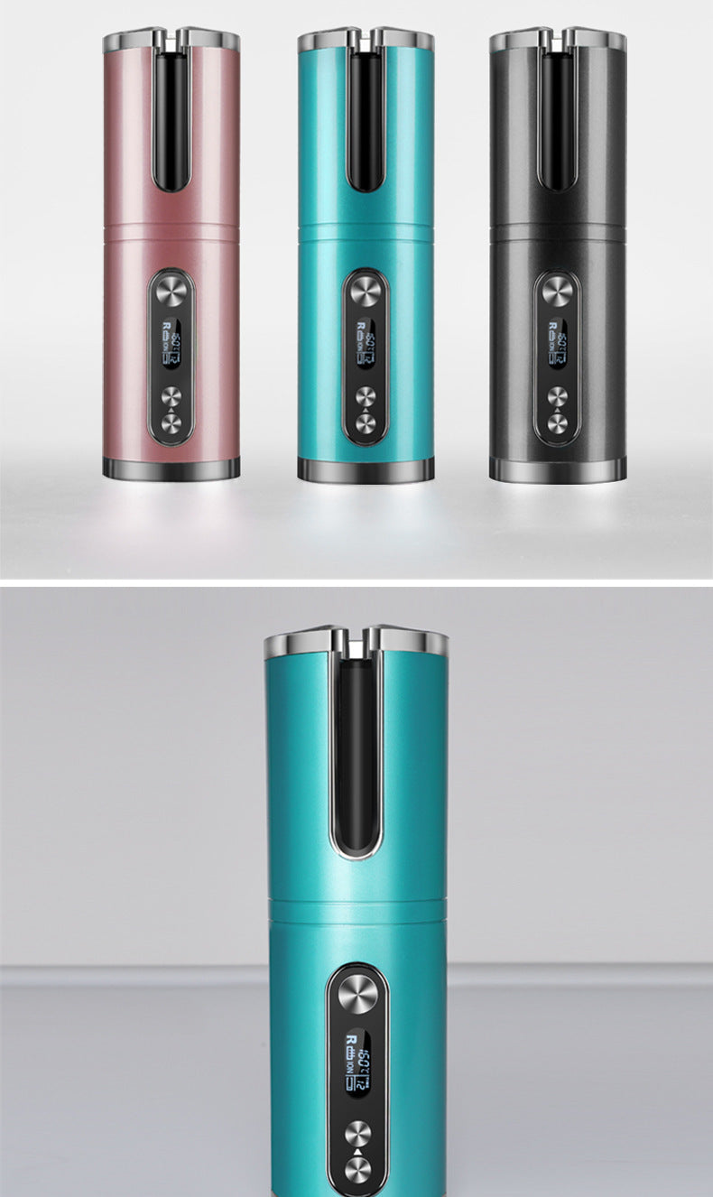 JMT-864714 Wireless Automatic Curling Iron with Tourmaline Ceramic, Adjustable Temperature, Suitable for Wet and Dry Hair