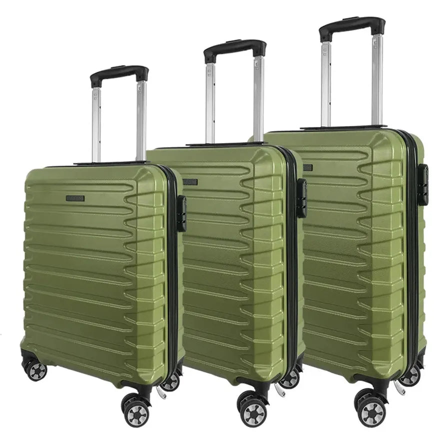 JMT-865290 Custom Hard Shell ABS Trolley Luggage Set - 3 Piece Travel Suitcases with Lock