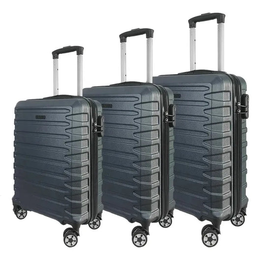 JMT-865290 Custom Hard Shell ABS Trolley Luggage Set - 3 Piece Travel Suitcases with Lock